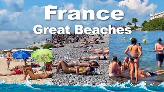 4k VIDEO BEACH walk in FRANCE vacation beaches TRAVEL vlog
