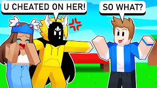 I Confronted My Friends Cheating Boyfriend.. (Roblox Bedwars)