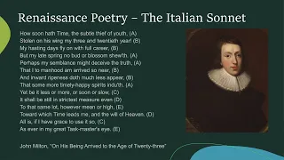 British Renaissance: Poetry and Prose (British Studies 05)