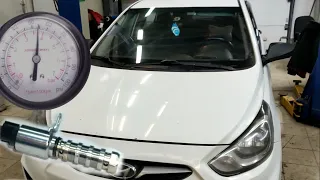 Ошибка p0011 hyundai solaris проверка клапана муфты фазорегулятора замер давления масла.