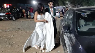 The way Harshad Carries Pranali 's Wardrobe  💕 at 21st ITA AWARDS 2022 in Mumbai | Pranali Rathod