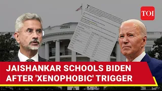 'First Of All...': Jaishankar Shows Mirror To Biden After He Calls India 'Xenophobic' | Watch