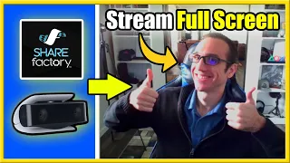 How to Live Stream Full Screen with PS5 Camera on Twitch or Youtube (Fast Method!)