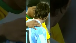 Argentina vs brazil match 2010#shorts #footballshorts #messi #legend #ronaldinho #neymarjr