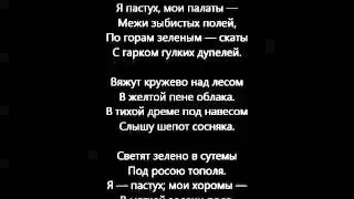 Я пастух, мои палаты