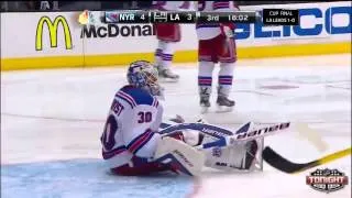 Dwight King Controversial Goal Against Rangers - Game 2 2014 Stanley Cup Final