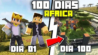 Eu Sobrevivi 100 Dias Na Africa em DUO no Minecraft - O Filme