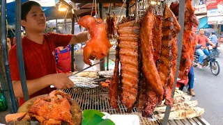 Best Cambodian street food | Fast & easy Delicious Roasted Duck, Pork ribs & Grilled Fish