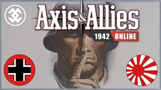 SNEAKY Axis Gameplay Nabs The Early Advantage - AXIS #2 (Hitman Holder) Axis & Allies 1942 Online