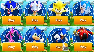 Sonic Dash - Hyper Sonic vs Classic Sonic vs Original Sonic vs Super Movie Sonic - Run Gameplay