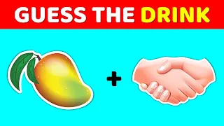 Can You Guess The DRINK From Emojis? | Emoji Fun Guessing Game | Drink Game Challenge | Emoji Puzzle