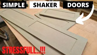 MDF shaker doors / how to make shaker doors