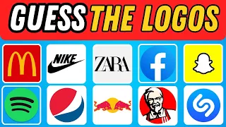 🤩🔥 Guess The Logo in 3 Seconds | 20 Famous Logos | Logo Quiz 2024 | Quiz Galaxy 🚀