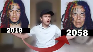 Rappers in 2018 vs 2058 (6ix9ine, Lil pump, trippie redd)