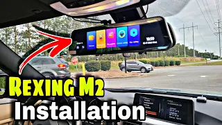 Rexing M2 Front & Rear Smart Dashcam Mirror Installation BMW 320i