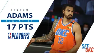 Steven Adams's Full Game 1 Highlights: 17 PTS, 12 REB vs Rockets | 2020 NBA Playoffs - 8.18.20