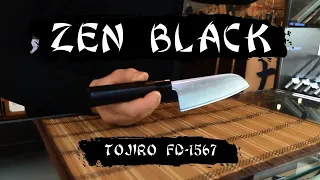 Обзор кухонного ножа сантоку TOJIRO Zen Black (FD-1567)