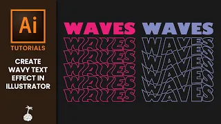 Create Wavy Text Effect In Illustrator