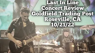 Last In Line Concert Review Goldfield Trading Post Roseville, CA 10/21/22 A Tribute To Dio