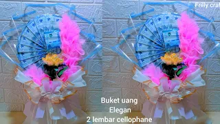 DIY Cara membuat Buket Uang Bentuk Kipas Simple Elegan