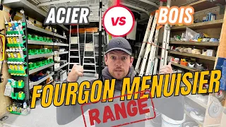 🚛Fourgon Menuisier Rangé - TRANSFORMATION : Du bois à l'acier 🚚