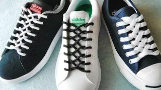 〔靴紐の結び方〕ファスナーのような編み目がカッコイイ靴ひもの通し方　ジッパー結び　how to tie shoelaces 　〔生活に役立つ！〕