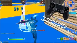1 Week Controller Right Hand Claw Progression | Fortnite Controller on PC