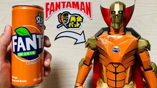 Homemade Armored Fantaman (Golden Bat) Using Soda cans | Save Those Cans♻️