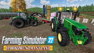 Hardcore No Man's Land ☆ Wheat Harvest, Straw Balling, Mulching ☆ Farming Simulator 22