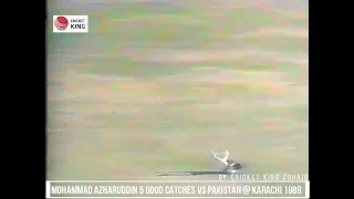 Mohammad Azharuddin 5 Classical Catches vs Pakistan @ Karachi 1989