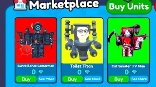 I SOLD UPGRADED SURVEILLENCE CAMERAMAN & TOILET TITAN FOR *0M* GEMS 💎 | Toilet Tower Defense
