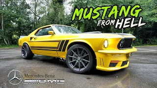 MEET THE E63 AMG POWERED 721BHP 1969 FORD MUSTANG FROM HELL!!