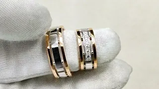 Обручальные кольца с муассанитами