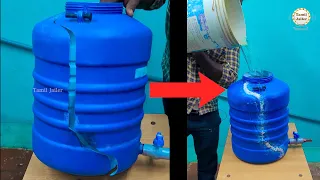 How to repair full damage plastic Water Tank?