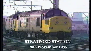 BR in the 1980s Stratford Station in November 1986