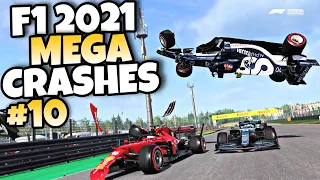 F1 2021 MEGA CRASHES #10