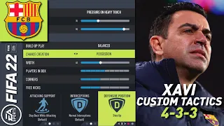 HOW TO PLAY LIKE XAVI'S FC BARCELONA IN FIFA 22 ULTIMATE TEAM