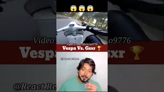 Vespa Vs. Gsxr 😱🔥 #motovlog #shorts