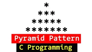 Pyramid Pattern Printing Program in C Programming Language | Tutorial for Beginners