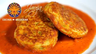 Tortitas de Chayote con Queso sin Capear