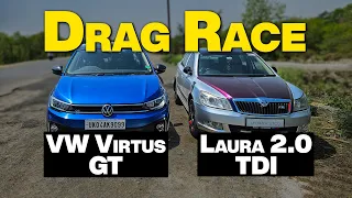 #14 Virtus GT vs Skoda Laura 2.0 TDI | Drag Race | Dragstar MotoVlogs | #virtusgt #virtus #dragrace