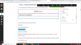 Java  Object Oriented Design - Printing an Invoice   part 1 of 3