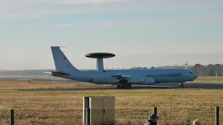 2x Boeing E-3A AWACS at Geilenkirchen Nato Air Base
