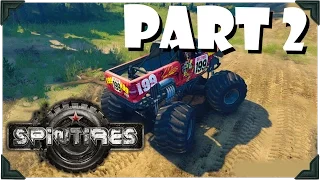 Spintires Gameplay | MONSTER TRUCK!! | PART 2 (HD 60FPS)