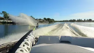 Slalom water ski Nov 5, 2023 - MMW, 32mph, 28’ off