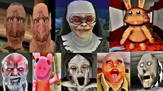 Game overs #22 | Granny vs Evil nun 2 vs Scary Mansion vs Evil spongbob vs Scary killer &+