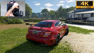 The Crew Motorfest - MERCEDES C63 AMG BLACK SERIES - Test Drive with Steering Wheel - 4K