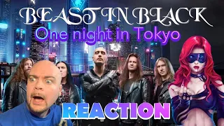 BEAST IN BLACK - One night in Tokyo (Official Music Video) | REACTION (This is EVEN MORE Cyberpunk!)