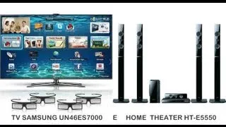 SAMSUNG UN46ES7000 E HOME THEATER HT E5550 V1