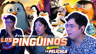 Los pingüinos de Madagascar (2014) VIENDO POR PRIMERA VEZ!! PELICULA REACCIÓN!